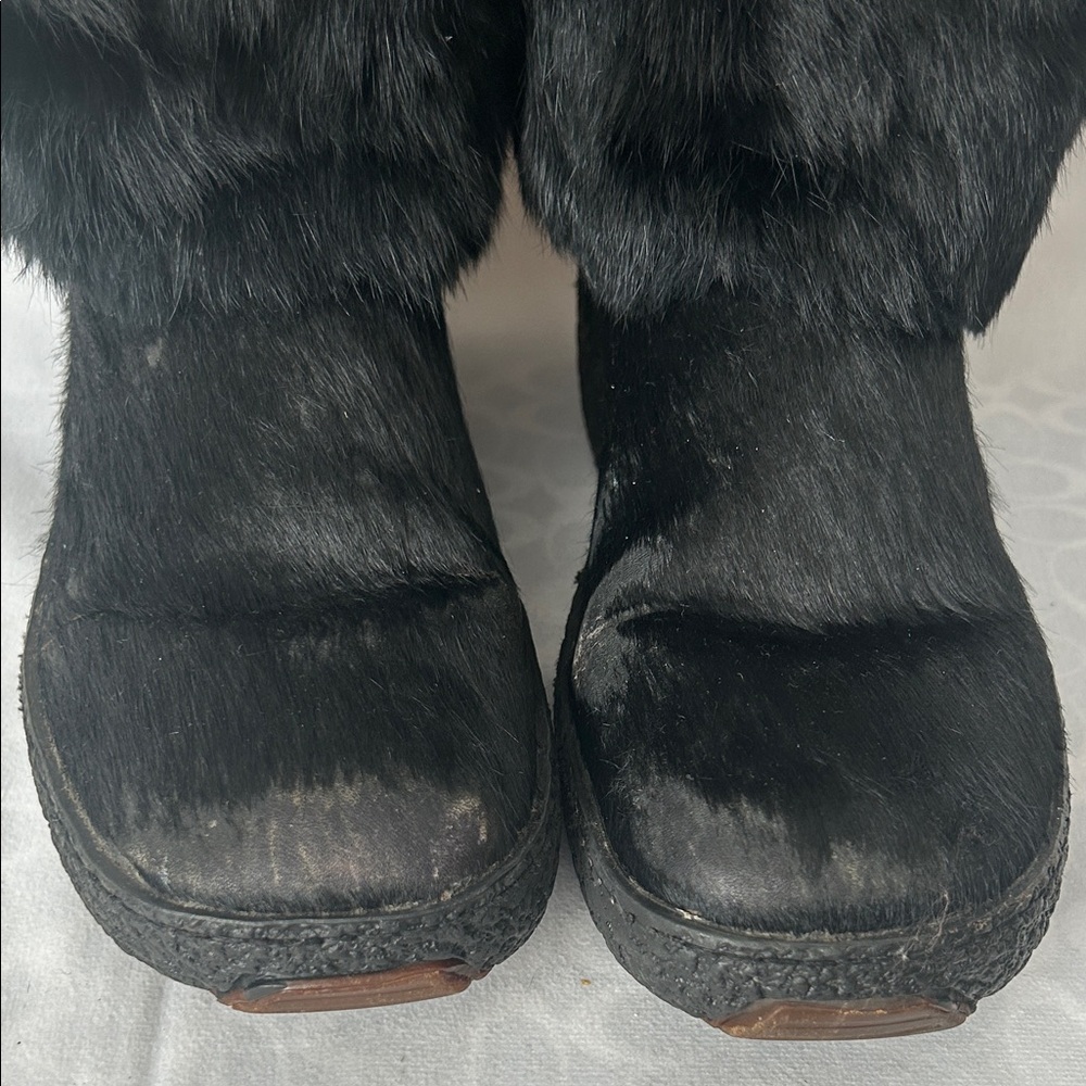 Pajar Made in Italy Cozy Black Faux Fur Winter Boots Shoes **Size 38/US 7** 🌺🌺 - Picture 11 of 12